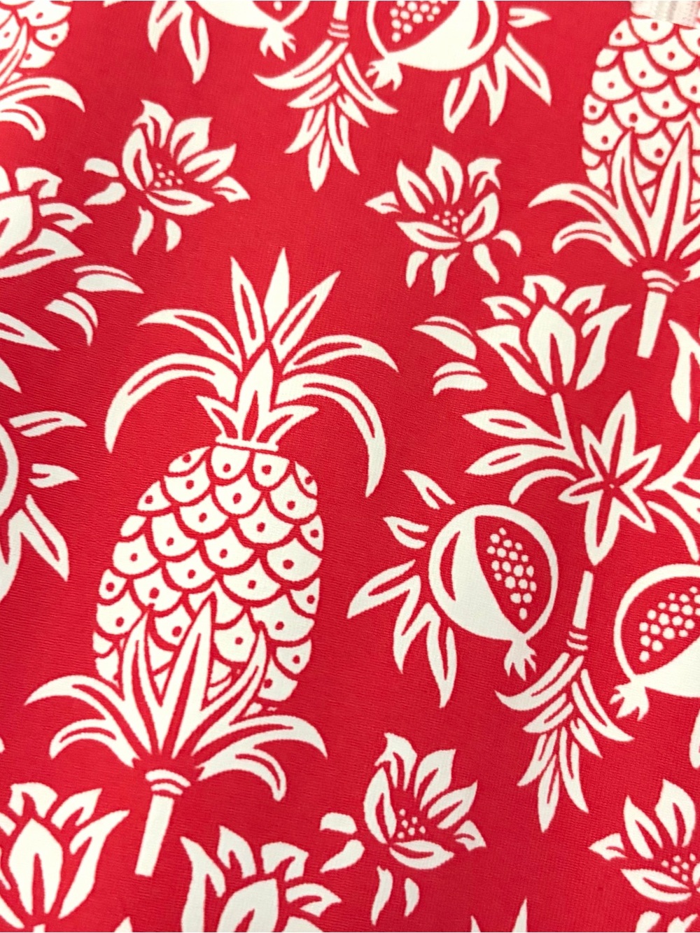 J. McLaughlin Sleeveless Dress Catalina Cloth
Red Pineapple Print Sheath - Picture 5 of 11